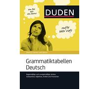 Duden Grammatiktabellen Deutsch: Regelmäßige und unregelmäßige Verben, Substantive, Adjektive, Artikel und Pronomen