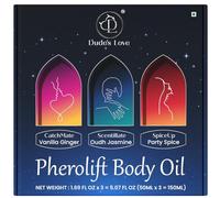 Dude's Love - Olio per il corpo doccia profumato Pherolift - 3 oli nutrienti dalla fragranza unica a lunga durata | Leggero e non grasso | Confezione da 3-5,07 FL Oz (150ML)
