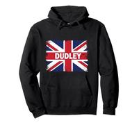 Dudley - Bandiera Britannica Vintage Union Jack Felpa con Cappuccio