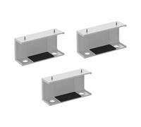 DUDOK Supporto per computer portatile sotto la scrivania, organizer portaoggetti sotto la scrivania, staffa multifunzionale con viti, antigraffio, per laptop, modem, tablet, decoder via cavo