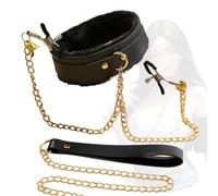 Dudoy Collana con collare a strati in velluto nero con catena per clavicola da donna, versatile ed elegante ornamento per il collo