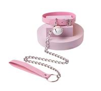 Dudoy Collare rosa dolce da donna, catena con campanellino per clavicola, accessorio quotidiano