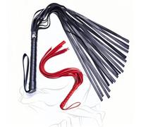 Dudoy Set di 2 fruste da addestramento per Cavalli di precisione bicolori, specializzate per l'addestramento equestre di Base, in Pelle Flessibile per Una Presa Confortevole