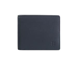 DuDu Azzorre Portafoglio Protezione RFID Vera Pelle 11 cm blu