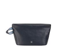 DUDU Beauty Case Donna Uomo in Pelle con Cerniera Zip, Borsa da Toilette Grande