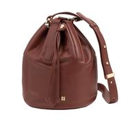 DUDU Borsa a Secchiello Donna in Pelle Grande con Tracolla Regolabile e Chiusura a Coulisse - Borsa Elegante, Spaziosa e Pratica per Uso Quotidiano e Occasioni Speciali Cioccolato