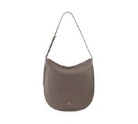 DUDU Borsa a Spalla Donna in Pelle Morbida, Borsa Hobo con Cerniera, Borsa Tracolla Grande Capiente Regolabile Colorata Taupe