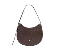 DUDU Borsa a Spalla Donna in Vera Pelle Intrecciata - Elegante Borsa Hobo con Tracolla Regolabile e Cerniera Zip, Design Artigianale, Capiente e Versatile Coffee brown