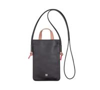 DUDU Borsa a Tracolla per Cellulare in Vera Pelle, Porta Smartphone da Collo da Spalla Elegante, Borsettina per Telefono Colorata Nero rosa