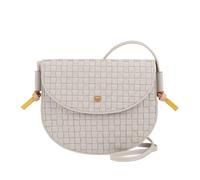 DUDU Borsa a Tracolla Piccola Intrecciata in Vera Pelle con Patta - Borsa