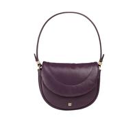 DUDU Borsa a Tracolla Spalla Donna in Pelle Trapuntata, Borsetta Piccola Elegante Imbottita con Patta, Spallina e Tracolla Removibili Deep purple