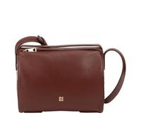 DuDu Borsa Bauletto a Tracolla da Donna in Pelle - Borsa Elegante, Piccola con Tracolla Regolabile per Ogni Occasione Chocolate_lilac