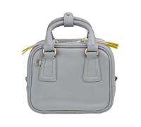 DUDU Borsa Bauletto Donna in Pelle con Tracolla Regolabile, Elegante e Compatta, Borsa a Mano e Spalla con Cerniera Zip Cloud grey