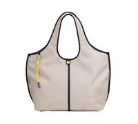 DUDU Borsa Donna a Mano a Tracolla Grande in Nylon e Pelle - Shopper Leggera con Tracolla Regolabile e Chiusura Magnetica Lino