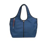 DUDU Borsa Donna a Mano a Tracolla Grande in Nylon e Pelle - Shopper Leggera con Tracolla Regolabile e Chiusura Magnetica Blu