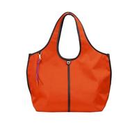 DUDU Borsa Donna a Mano a Tracolla Grande in Nylon e Pelle - Shopper Leggera con Tracolla Regolabile e Chiusura Magnetica Arancio