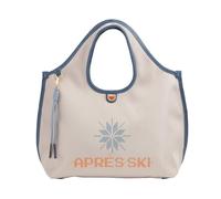 DUDU Borsa Donna a Mano a Tracolla in Nylon e Pelle Après Ski - Shopper Leggera Dimensioni Medie con Tracolla Regolabile e Chiusura Magnetica, Design Sportivo Chic Grigio perla