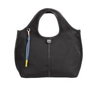 DUDU Borsa Donna a Mano a Tracolla Piccola in Nylon e Pelle - Shopper Leggera con Tracolla Regolabile e Chiusura Magnetica Nero