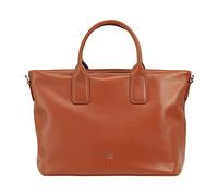 DUDU Borsa Donna a Mano in Pelle con Tracolla, Borsa Media Piccola a Spalla con Cerniera e Tracolla Staccabile, Borsetta Elegante Colorata Cannella