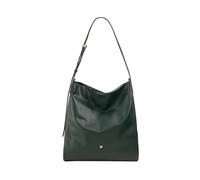 DUDU Borsa Donna a Spalla Trapezoidale in Vera Pelle, Borsa a Trapezio con Tracolla Regolabile - Elegante, Spaziosa per Tempo Libero, Lavoro, Sera Mangrove