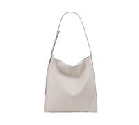 DUDU Borsa Donna a Spalla Trapezoidale in Vera Pelle, Borsa a Trapezio con Tracolla Regolabile - Elegante, Spaziosa per Tempo Libero, Lavoro, Sera Perla
