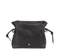 DUDU Borsa Donna in Pelle con Chiusura a Coulisse - Borsetta a Tracolla Elegante, Compatta e Pratica per Ogni Occasione con Cinghia Regolabile Nero rosa