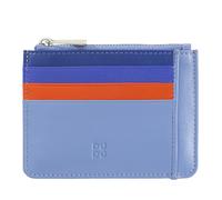 DUDU Bustina porta carte di credito in vera pelle colorata portafogli con zip