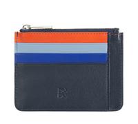 DUDU Bustina porta carte di credito in vera pelle colorata portafogli con zip