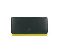 DuDu Canarie Portafoglio Protezione RFID Vera Pelle 17.5 cm verde