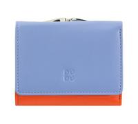 DuDu Corsica Portafoglio Protezione RFID Vera Pelle 11 cm blu