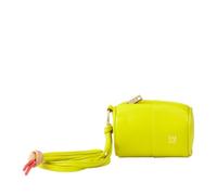 DUDU Custodia Porta Auricolari Apple AirPods in Vera Pelle con Laccio da Collo, Mini Cilindro a Cerniera per AirPods Elegante Sicuro Colorato Lime