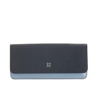 DUDU Custodia Porta Occhiali da Vista e Occhiali da Sole in Vera Pelle Morbida con Chiusura Magnetica, Astuccio Portaocchiali Colorato Navy