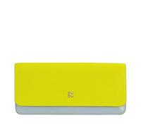DUDU Custodia Porta Occhiali da Vista e Occhiali da Sole in Vera Pelle Morbida con Chiusura Magnetica, Astuccio Portaocchiali Colorato Lime