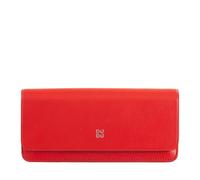 DUDU Custodia Porta Occhiali da Vista e Occhiali da Sole in Vera Pelle Morbida con Chiusura Magnetica, Astuccio Portaocchiali Colorato Rosso fiamma