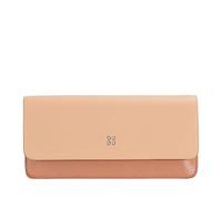 DUDU Custodia Porta Occhiali da Vista e Occhiali da Sole in Vera Pelle Morbida con Chiusura Magnetica, Astuccio Portaocchiali Colorato Rosa cipria