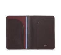 DUDU Custodia Porta Passaporto in Pelle da Viaggio con Protezione RFID e Porta Carte di Credito Burgundy scuro