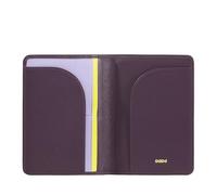 DUDU Custodia Porta Passaporto in Pelle da Viaggio con Protezione RFID e Porta Carte di Credito Deep purple
