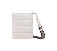 DUDU Borsa a Tracolla Donna Piccola in Pelle Trapuntata, Borsetta Morbida da Sera Elegante con Cinghia Regolabile, Design Essenziale Perla
