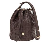 DuDu Filicudi Borsa a sacco Vera Pelle 14 cm grigio