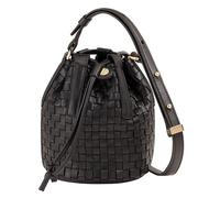 DuDu Filicudi Borsa a sacco Vera Pelle 14 cm nero