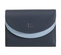 DuDu Galapagos Portafoglio Protezione RFID Vera Pelle 13 cm blu