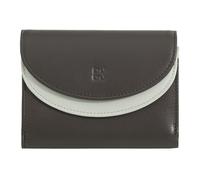 DuDu Portafoglio Donna RFID Vera Pelle 13 cm con Portamonete Marrone