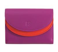 DuDu Galapagos Portafoglio Protezione RFID Vera Pelle 13 cm viola