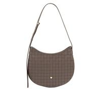 DUDU Borsa a Spalla Donna in Vera Pelle Intrecciata - Elegante Borsa Hobo con Tracolla Regolabile e Cerniera Zip, Design Artigianale, Capiente e Versatile Taupe