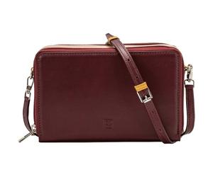 DuDu Ines Borsa a tracolla Vera Pelle 19 cm rosso
