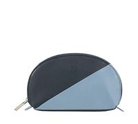 DUDU Mini Pochette per Borsa in Pelle, Astuccio Porta Trucchi da Viaggio, Piccola Trousse con Cerniera da Borsetta, Design Colorato Navy