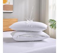 Dudu N Girlie - Coprimaterasso in spugna di cotone 100% impermeabile, 50 x 75 cm, 2 pezzi