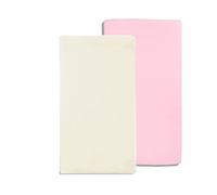 Dudu N Girlie per lettino, in jersey di cotone, colore: panna/rosa, 2 pezzo