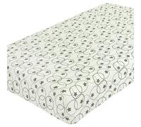 Dudu N Girlie Star cotone lenzuolo con angoli per lettino, 70 x 140 cm, grigio, pezzi