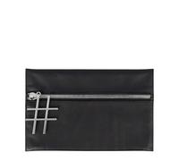 DUDU Pochette Donna Elegante in Pelle con Cerniera Zip Porta Trucchi Cellulare